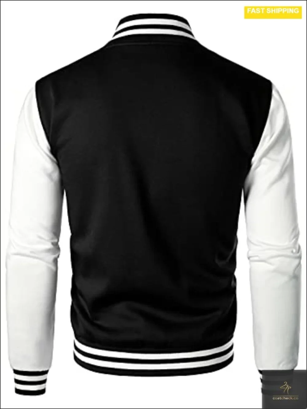 Varsity Baseball Jacket Cotton Blend Letterman Jacket Slim Fit